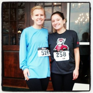 Ran a 5K with Nicole to start off our training